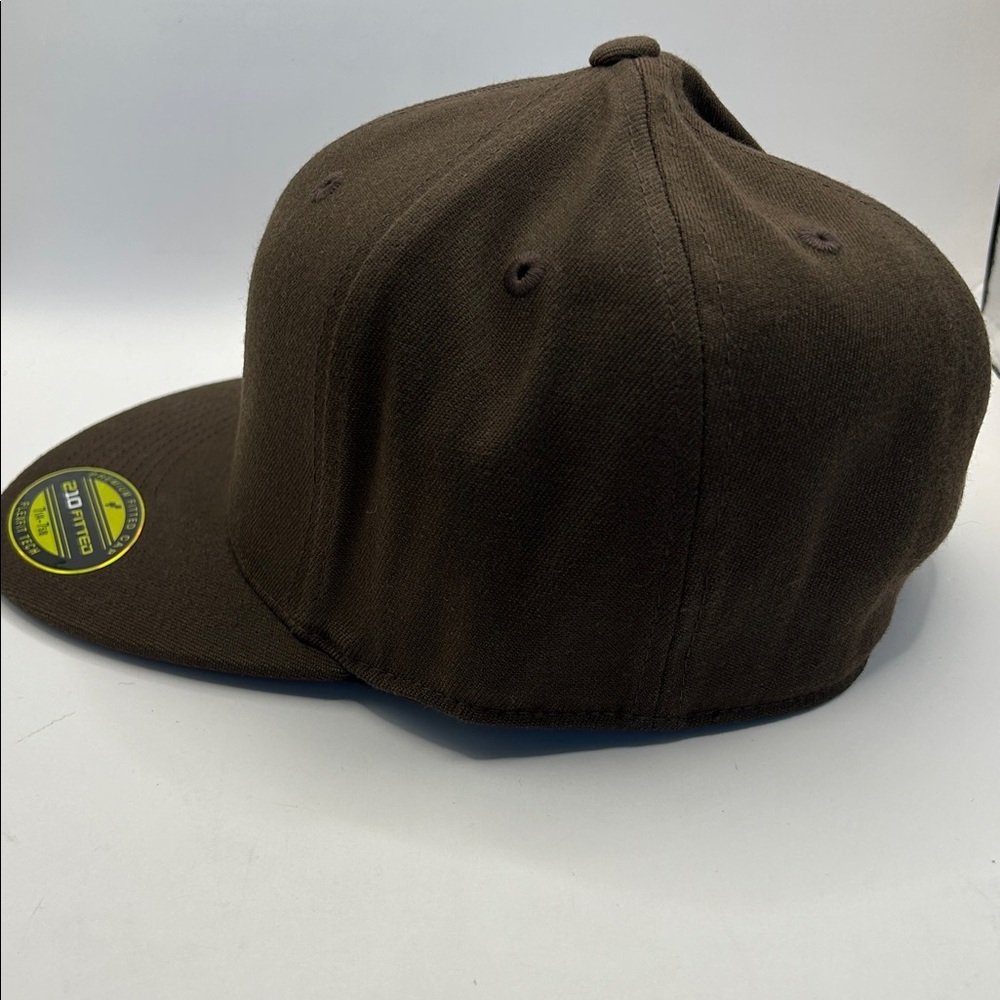 Brown Fitted baseball Cap. Brand new.  Never worn - Picture 4 of 14